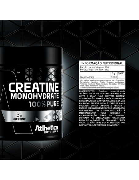 Creatina Monohidratada 100% Pura 300 Gramos