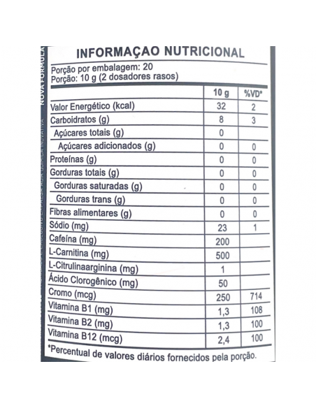 LipoBurn Pre Workout 200g