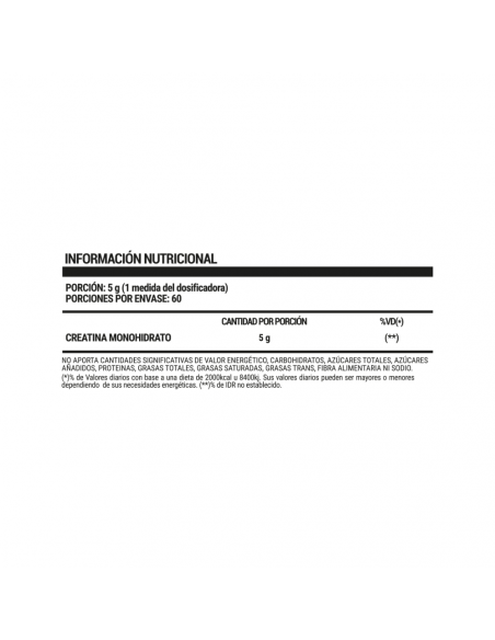 Creatina Micronizada 300 Gramos