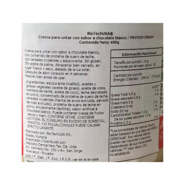 Protein Cream (Crema de Chocolate con Proteína)