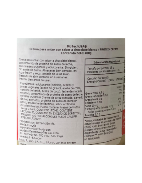 Protein Cream (Crema de Chocolate con Proteína)