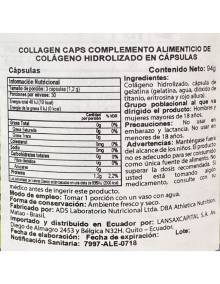 Collagen Caps (Colágeno)