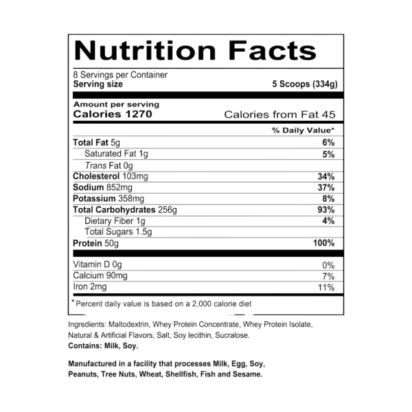 Redcon1 Mass Gainer 6 Libras