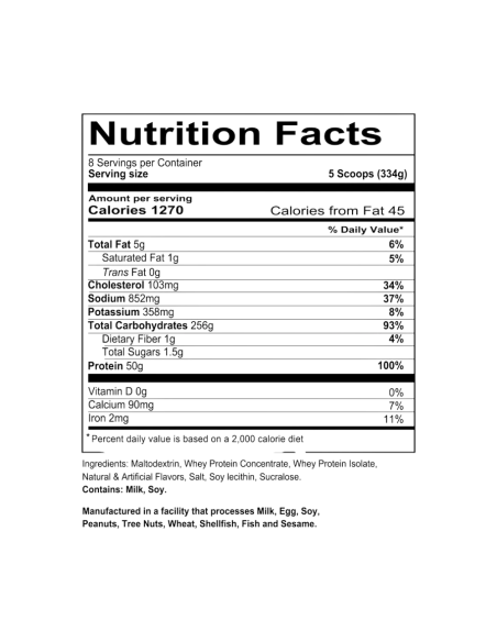 Redcon1 Mass Gainer 6 Libras