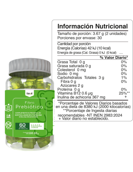 Fibra Prebiótica Gomitas