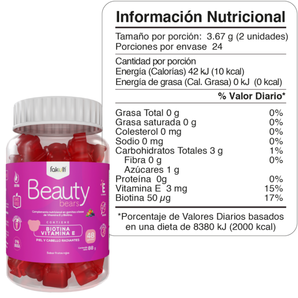 Beauty Bears Biotina + Vit E