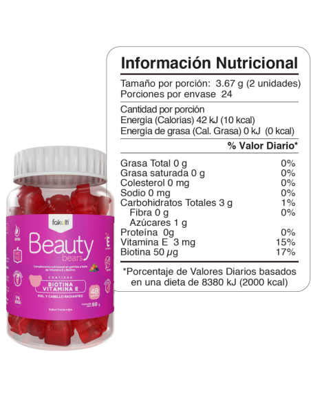 Beauty Bears Biotina + Vit E