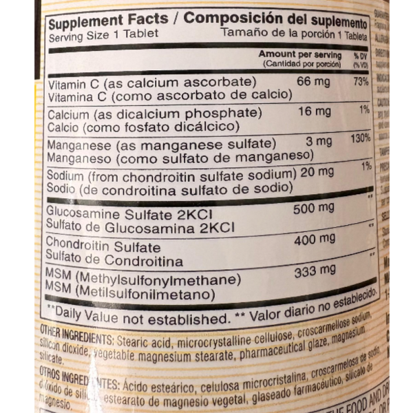 Glucosamine Chondroitin + MSM