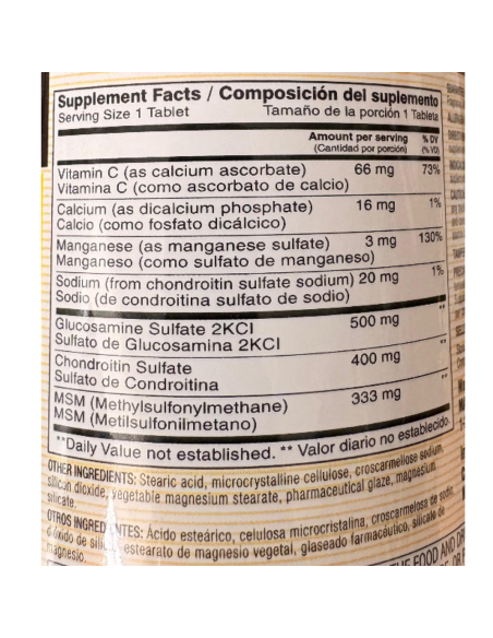 Glucosamine Chondroitin + MSM