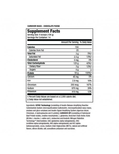 CARNIVOR MASS 6 LBS