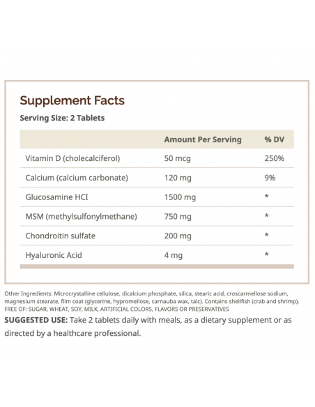 Glucosamina con Condroitina y MSM