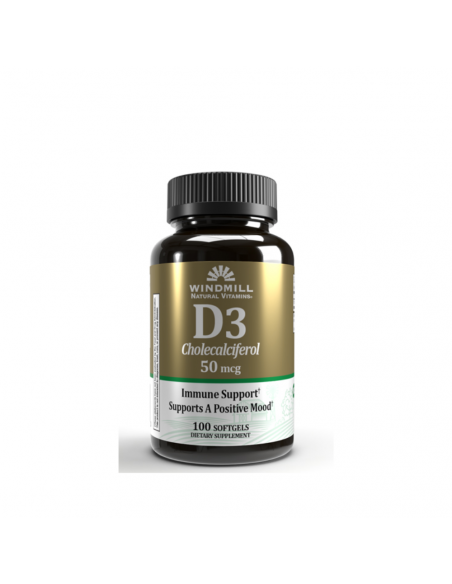 Vitamina D3 50MCG/100 Cápsulas