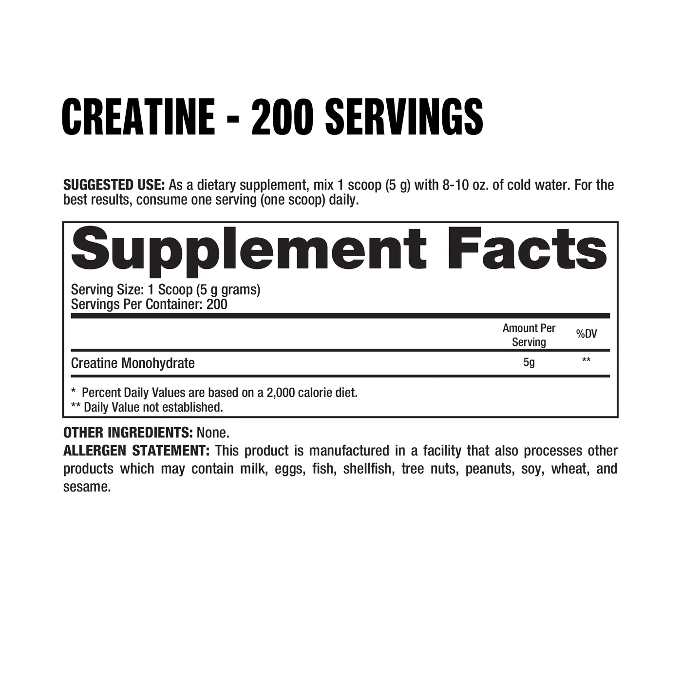 Creatina Monohidratada  DragonPharma 1000G — imagen oficial de la marca