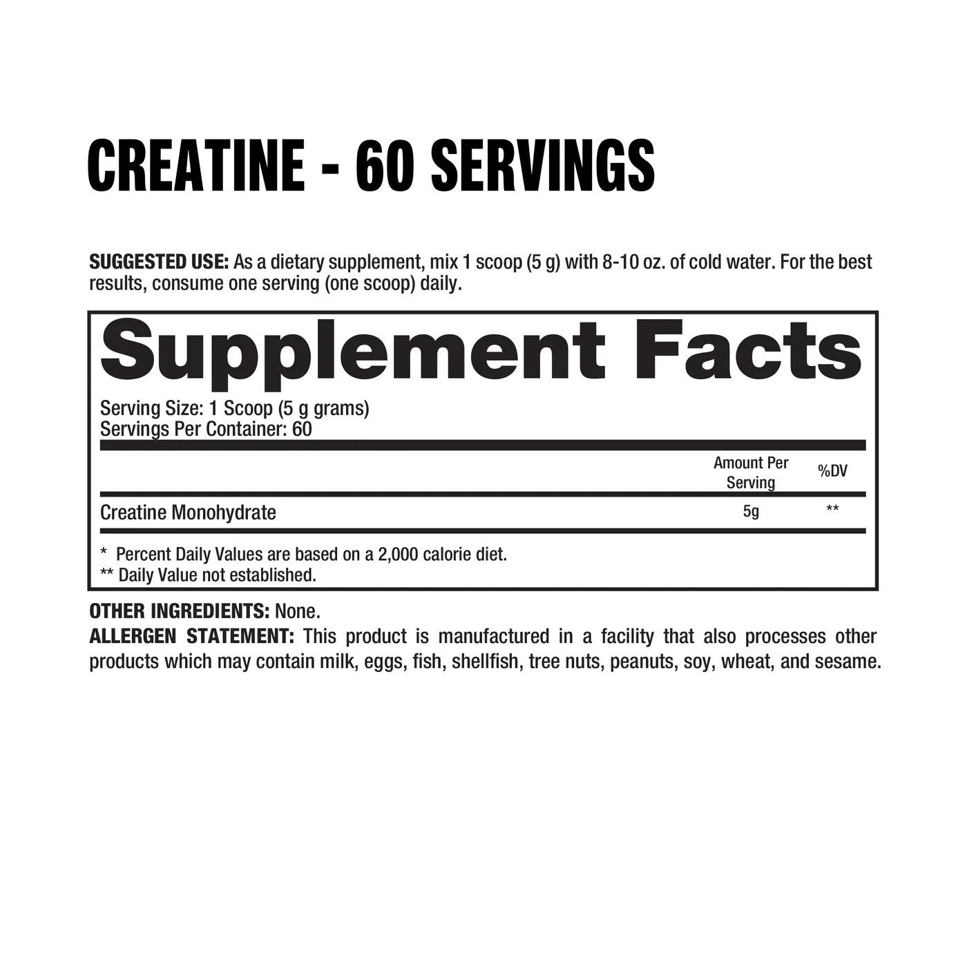 Creatina Monohidratada DragonPharma 300G — imagen oficial de la marca
