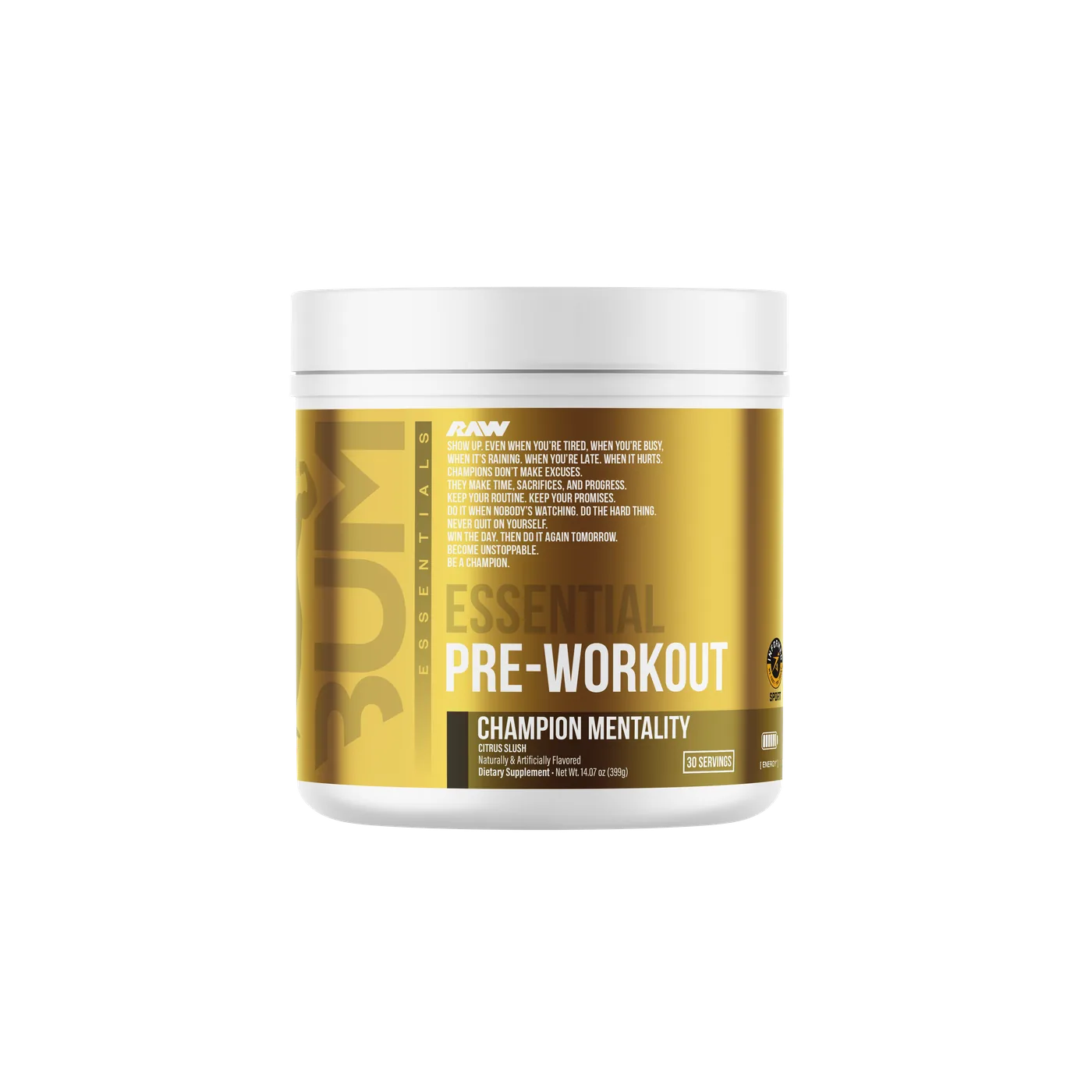 CBUM Essential Pre-Workout 30 Servicios — imagen oficial de la marca