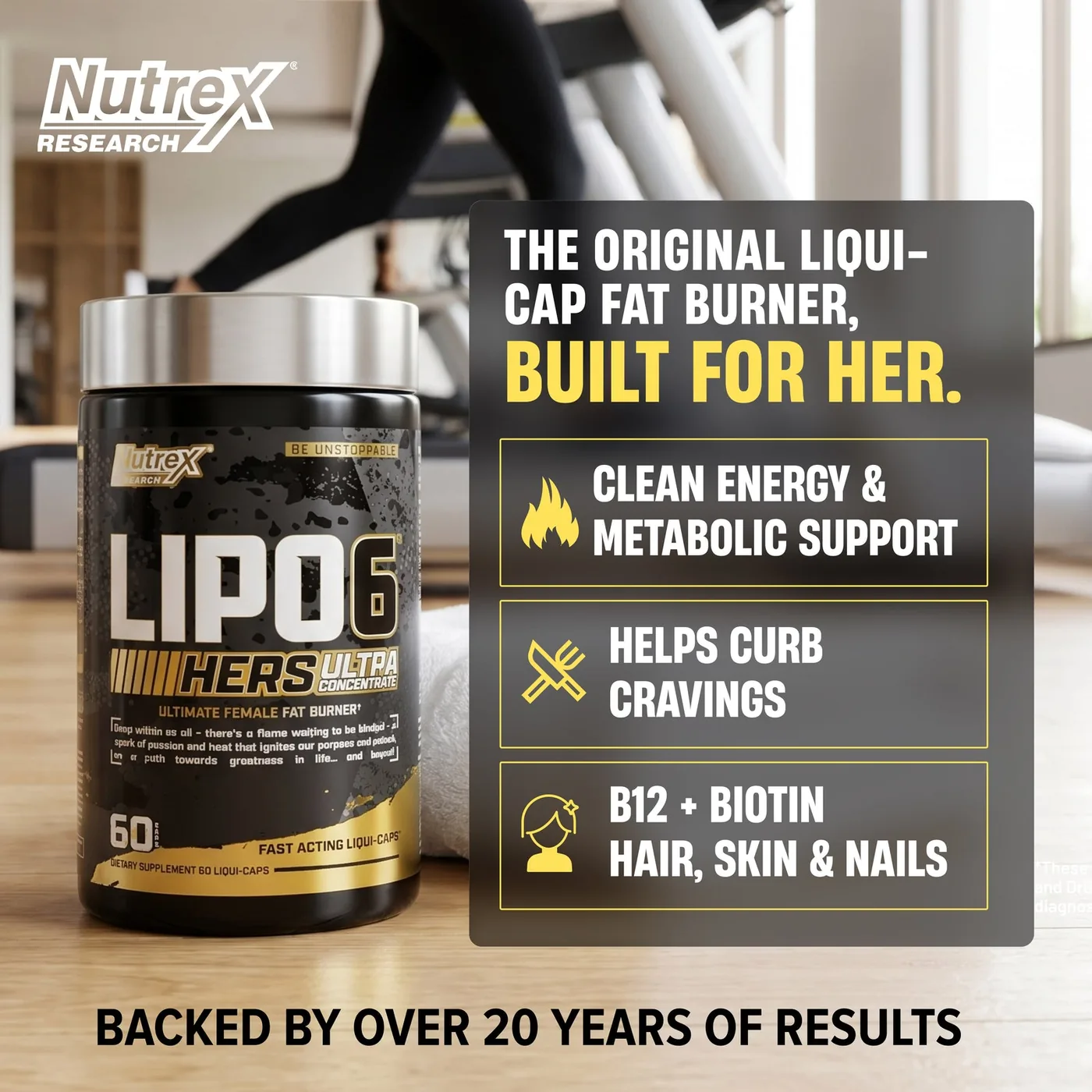 Lipo 6 Black Hers UC 60 Cápsulas — imagen oficial de la marca