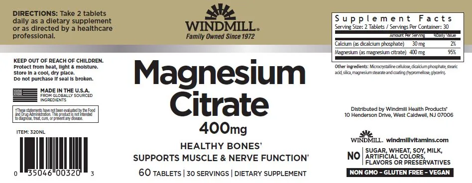 Citrato de Magnesio 60 Cápsulas — imagen oficial de la marca