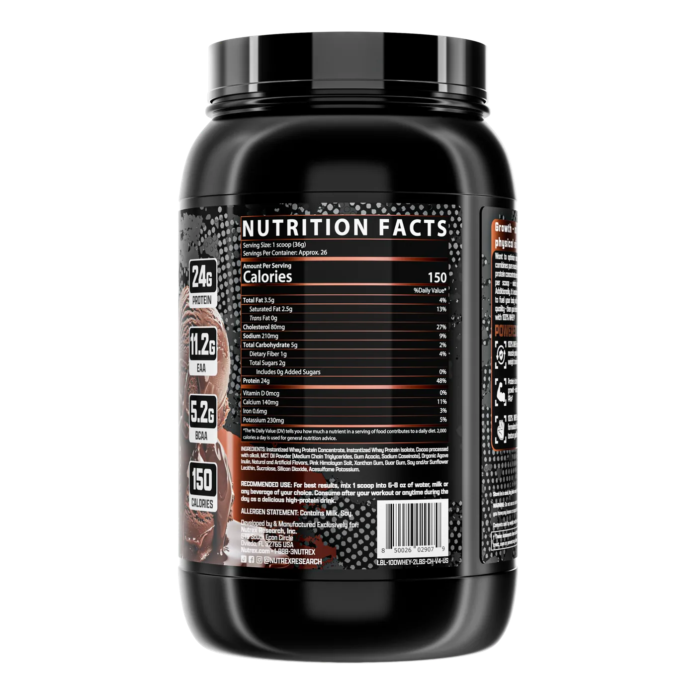 Nutrex 100% Whey 2 Libras — imagen oficial de la marca