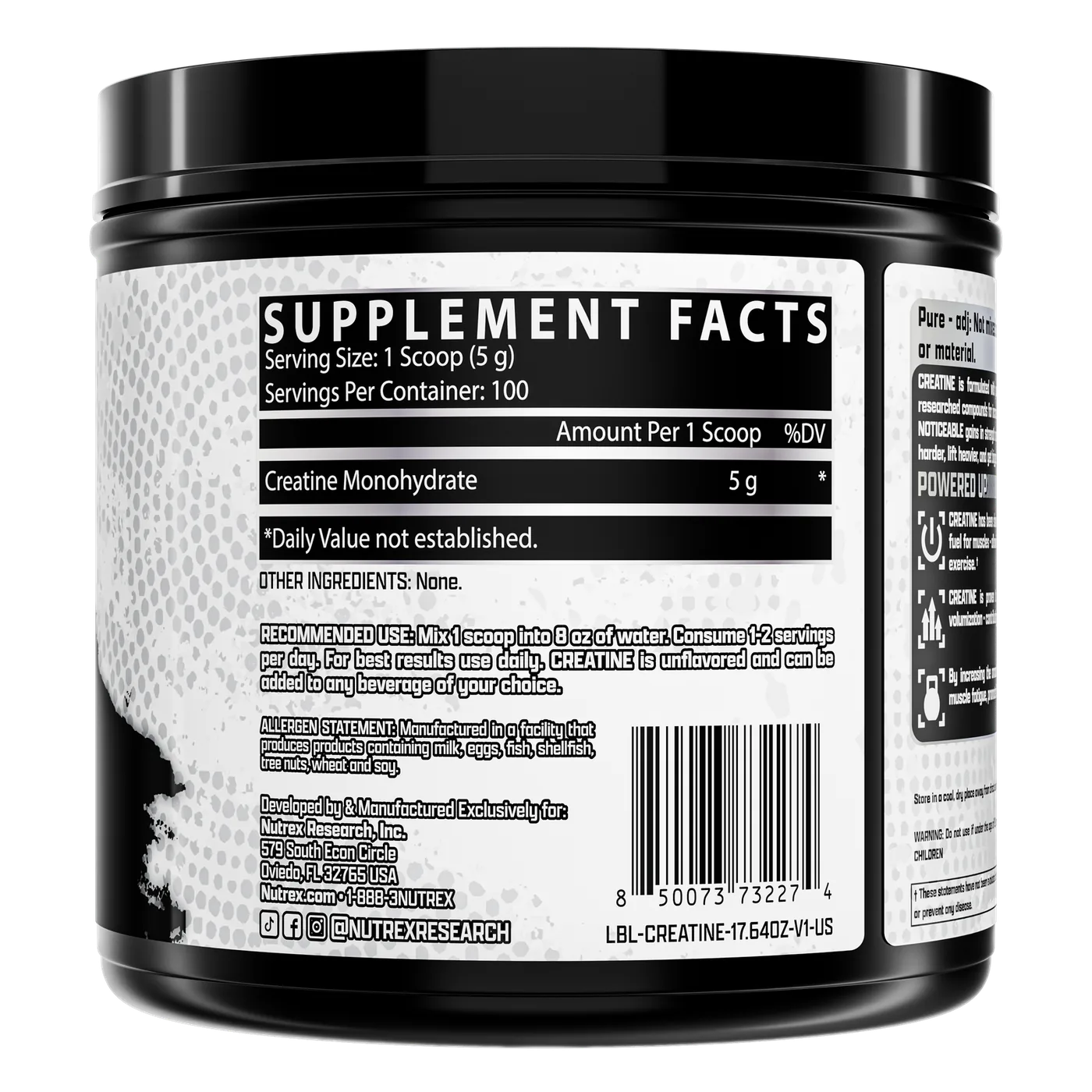 Nutrex Creatine Drive 500 Gramos — imagen oficial de la marca