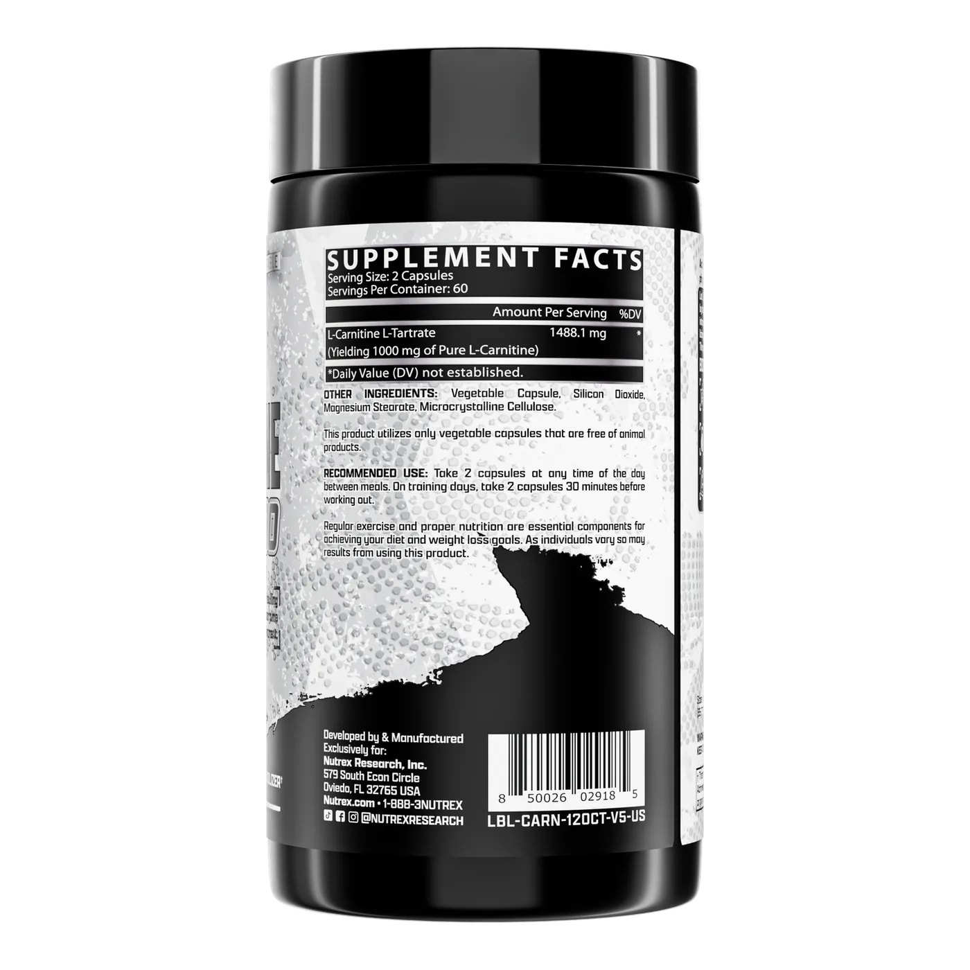 NUTREX L-CARNITINE 120 Cápsulas — imagen oficial de la marca