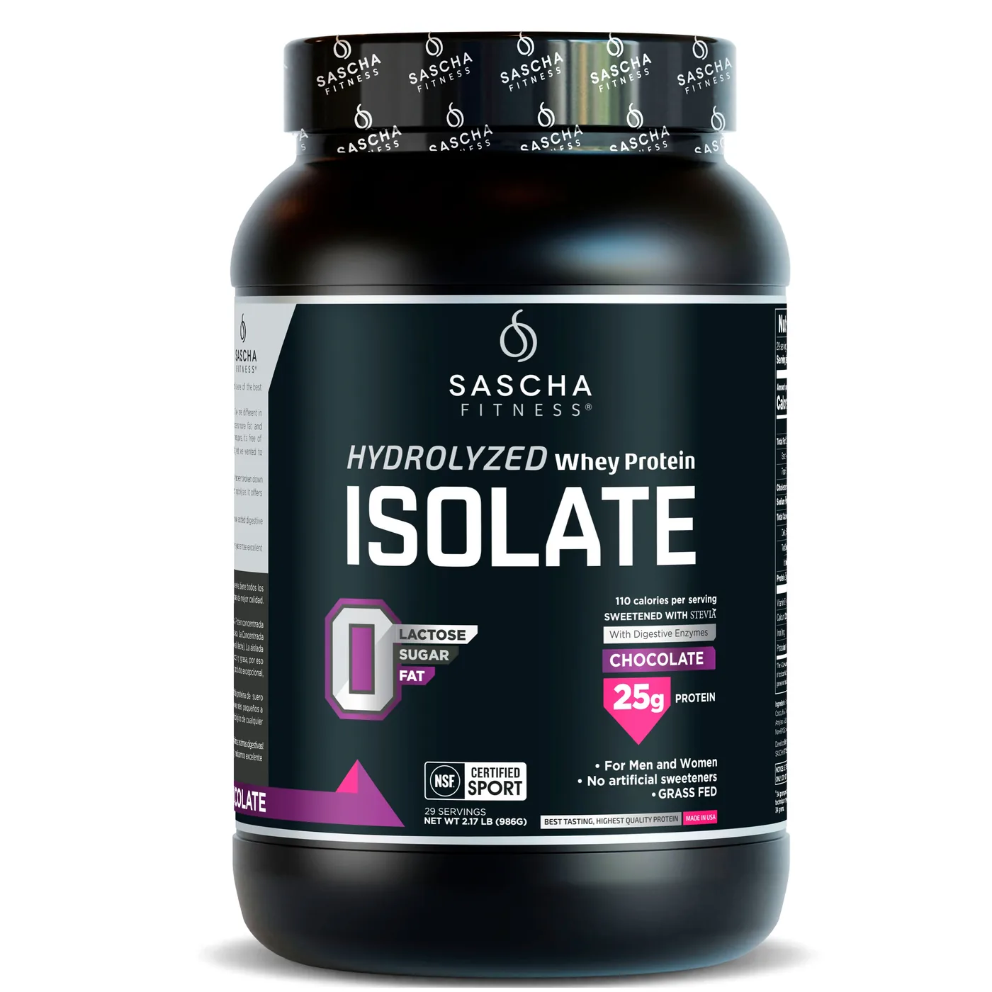 SASCHA WHEY ISOLATE 2.17 LBS — imagen oficial de la marca