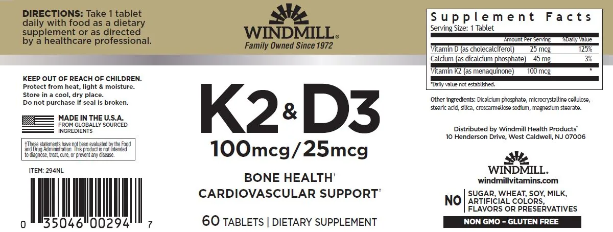 Vitamina K2 & Vitamina D3 — imagen oficial de la marca